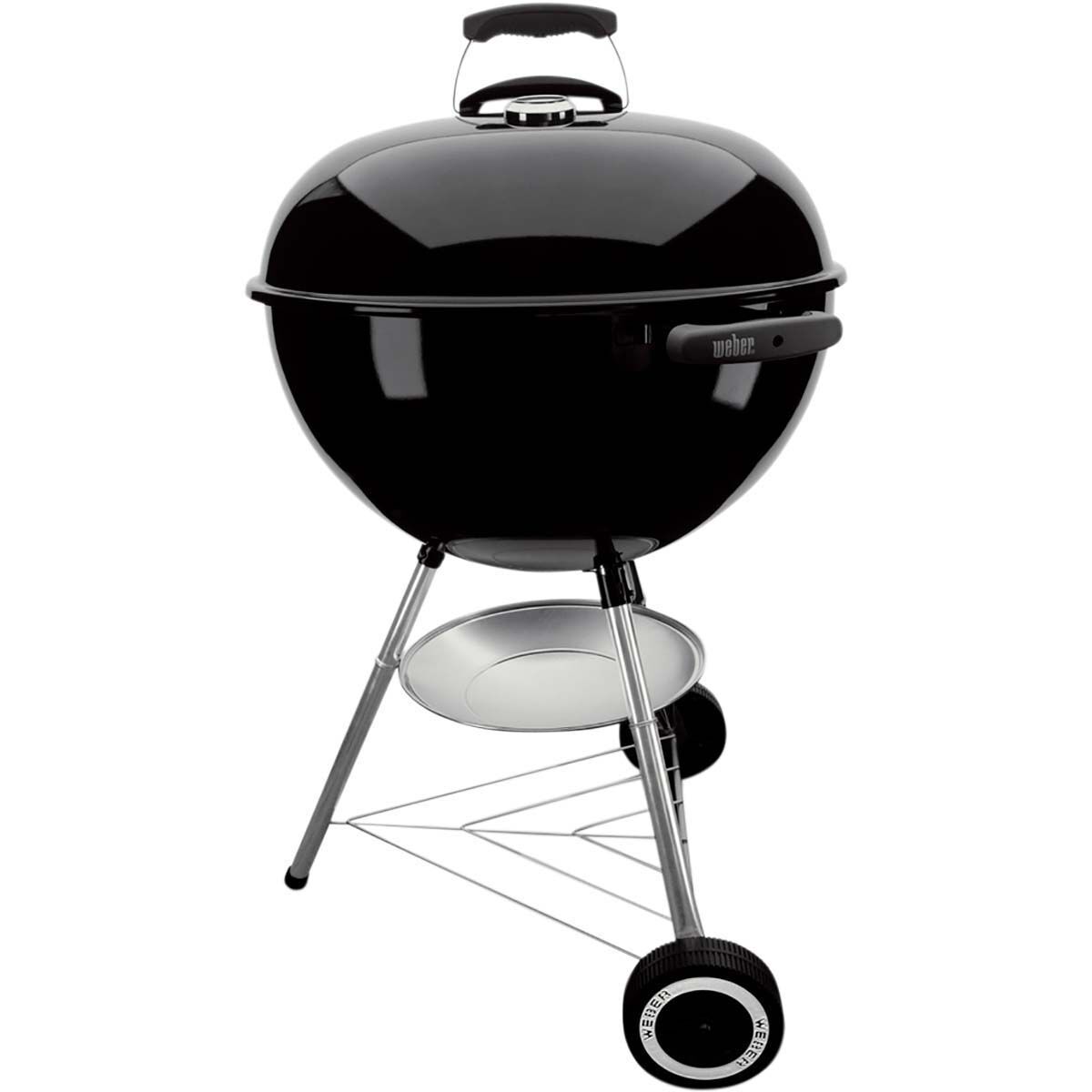  Weber Compact Kettle Charcoal Grill Barbecue, 57cm, BBQ Grill  with Lid Cover, Stand & Wheels