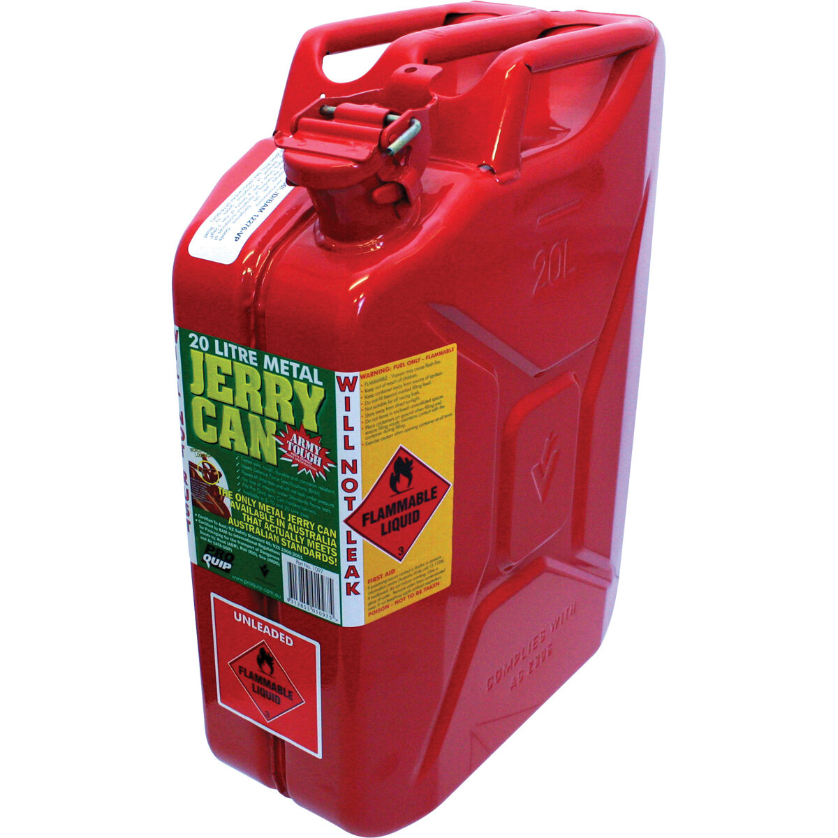 Metal Jerry Can - Petrol, 20 Litre