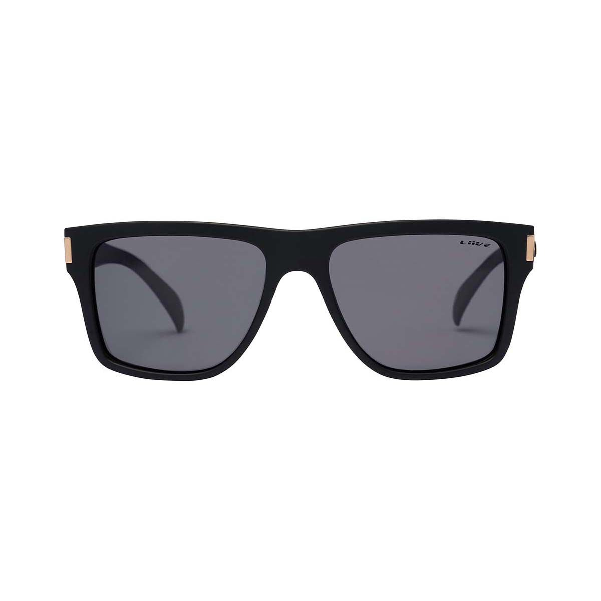 Liive Men’s Casino Polarised Sunglasses Matt Black with Grey Lens | BCF