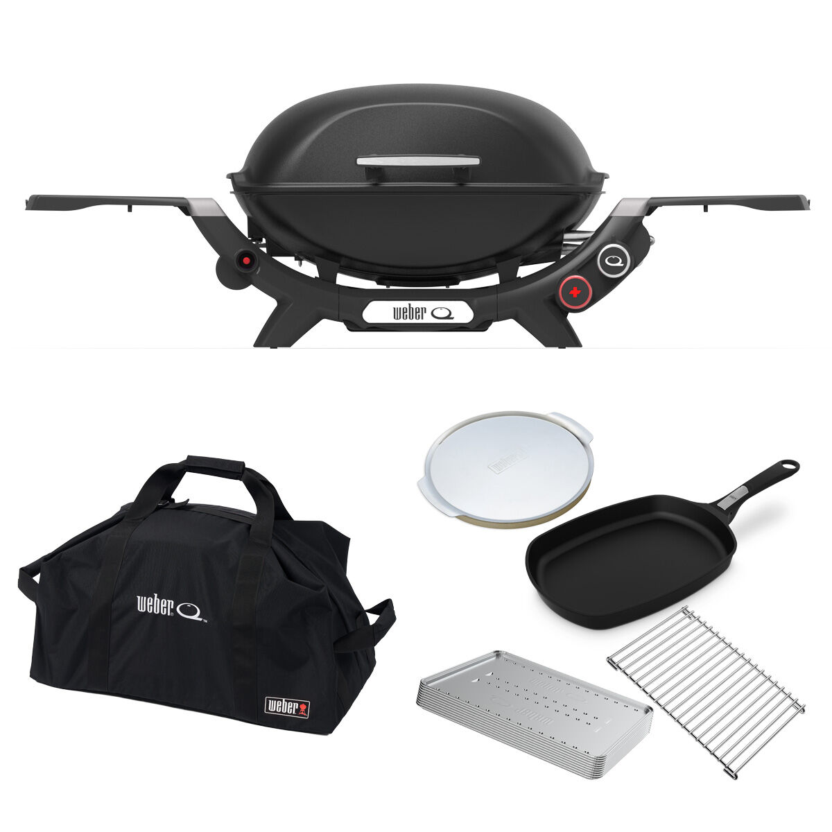 Weber Q (Q2600N+) Midnight Black Starter Set | BCF