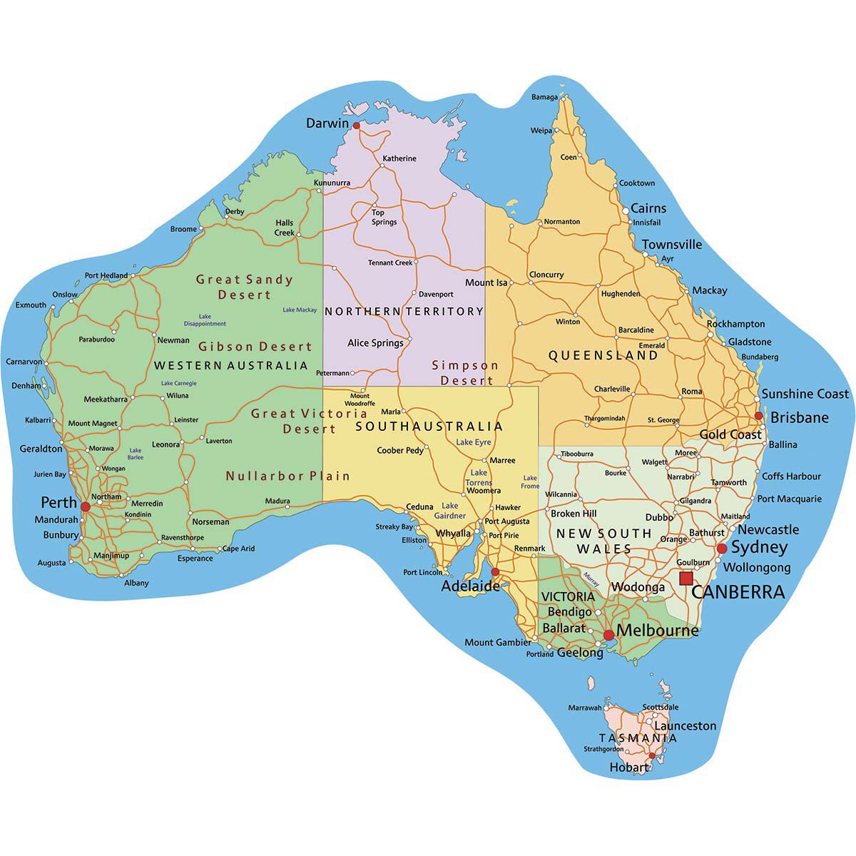 TRA Australia Map Vinyl Decal Sticker | BCF