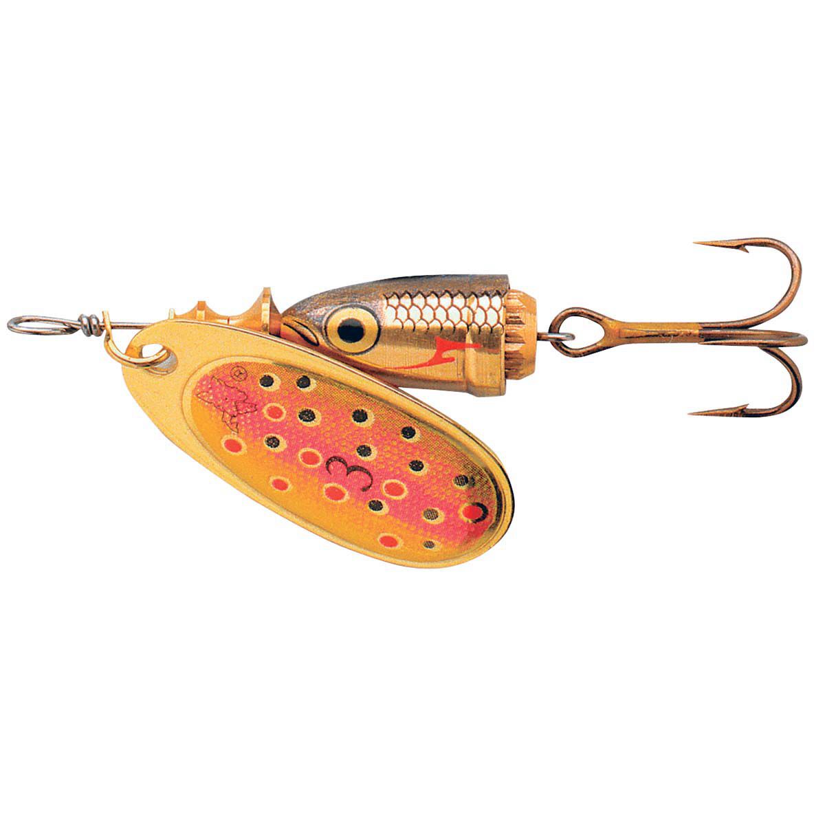 Blue Fox Vibrax Shad Spinner Lure Size 2 Brown Trout