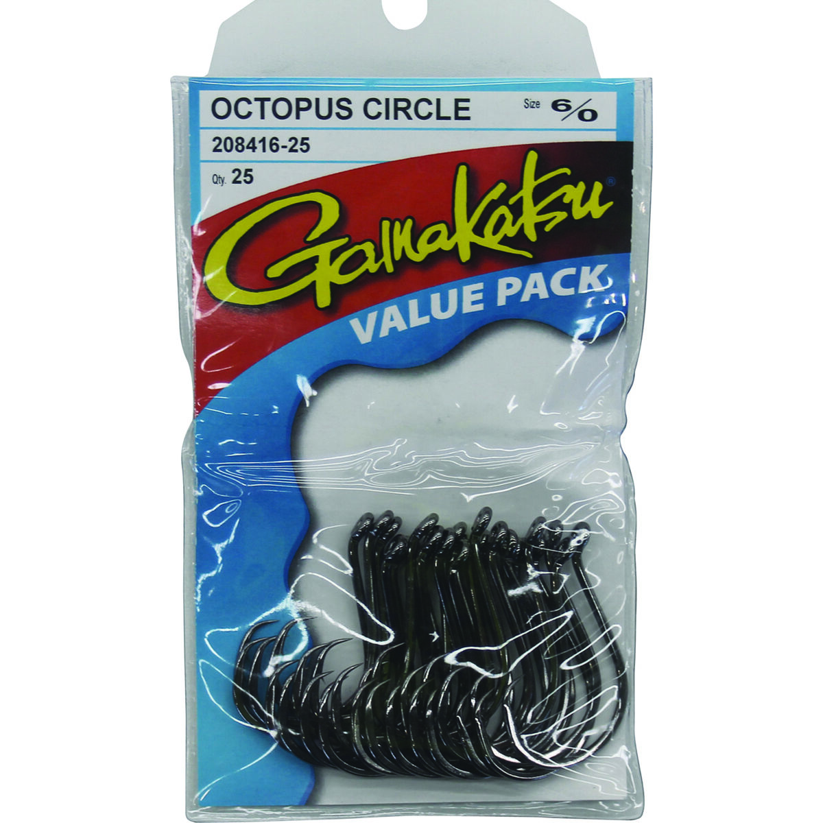1 Pack Gamakatsu Octopus Circle Hooks 7/0 #208417 6 Pack FREE