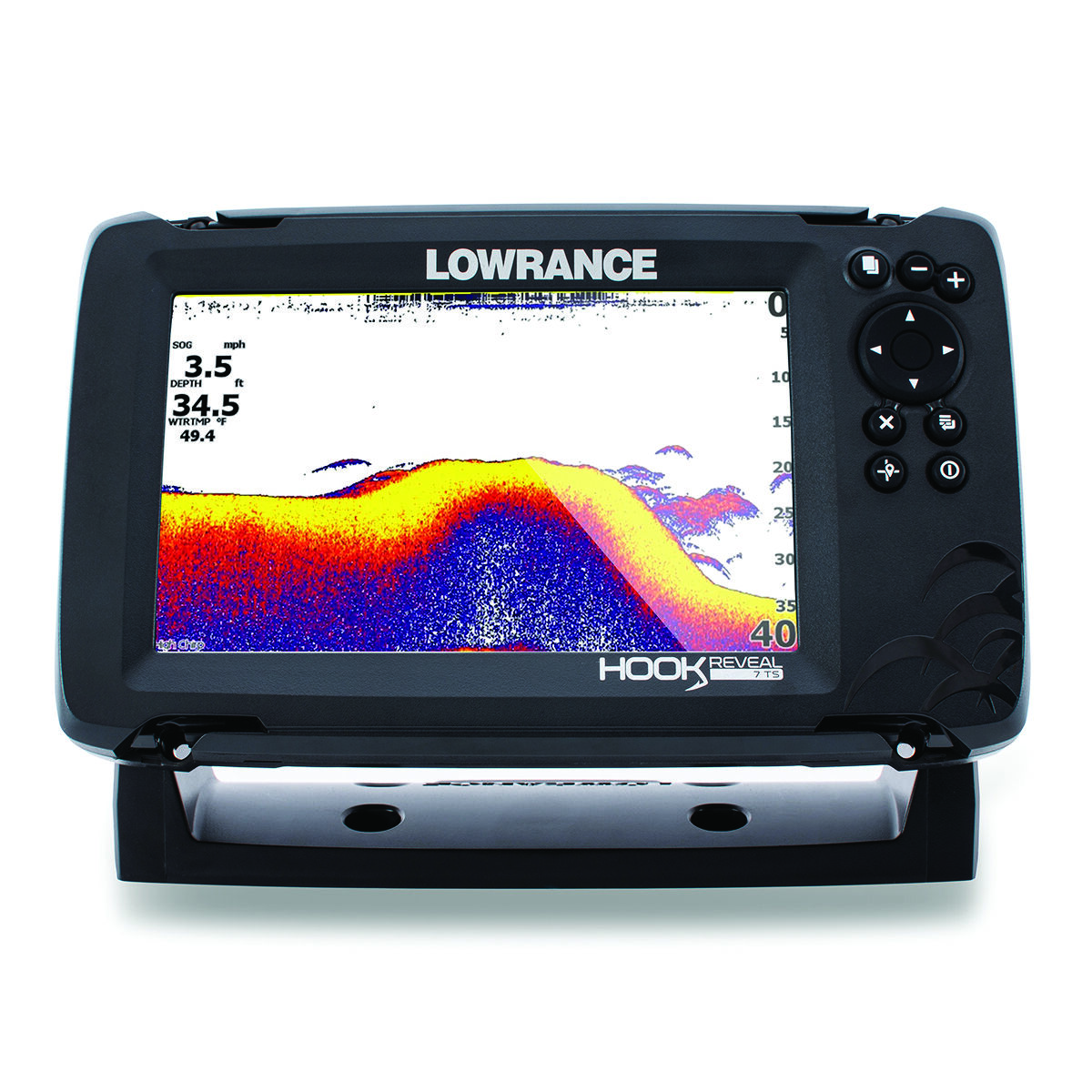 Lowrance Hook Reveal 5 Fish Finder - 5 Inch Screen with Transducer and C-MAP  Preloaded Map Options