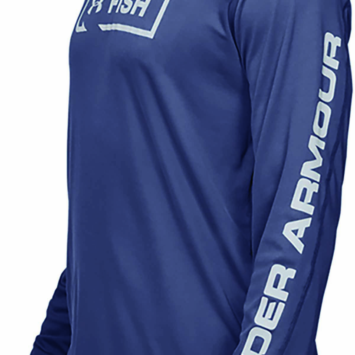 Under Armour Men's Sublimated Isochill Shore Break Long Sleeve T Shirt  Carolina Blue 3XL