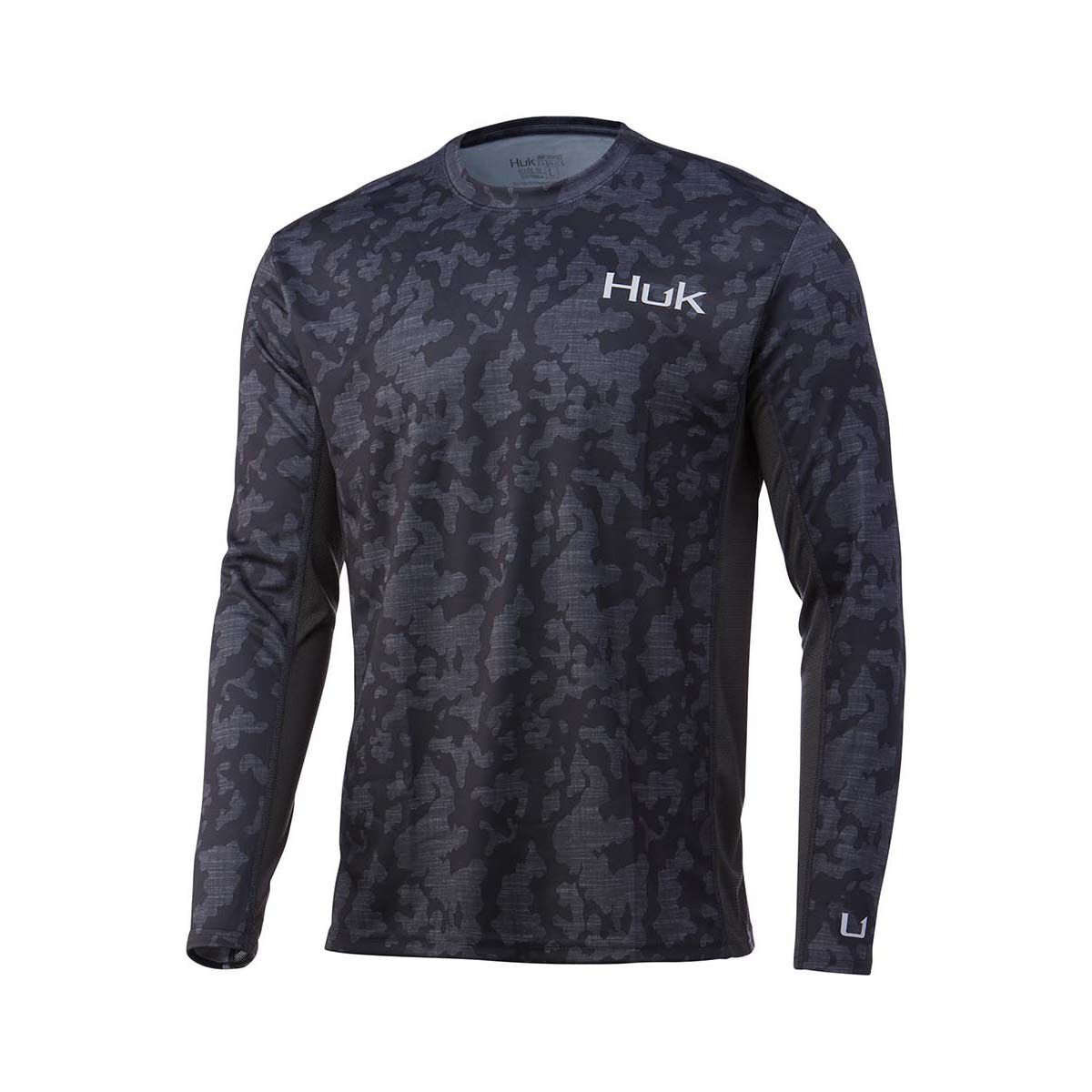 HUK Men's Standard Icon X Camo Long Sleeve Performance Fishing Shirt, Tide  Change Fade-Atlantic, Small 
