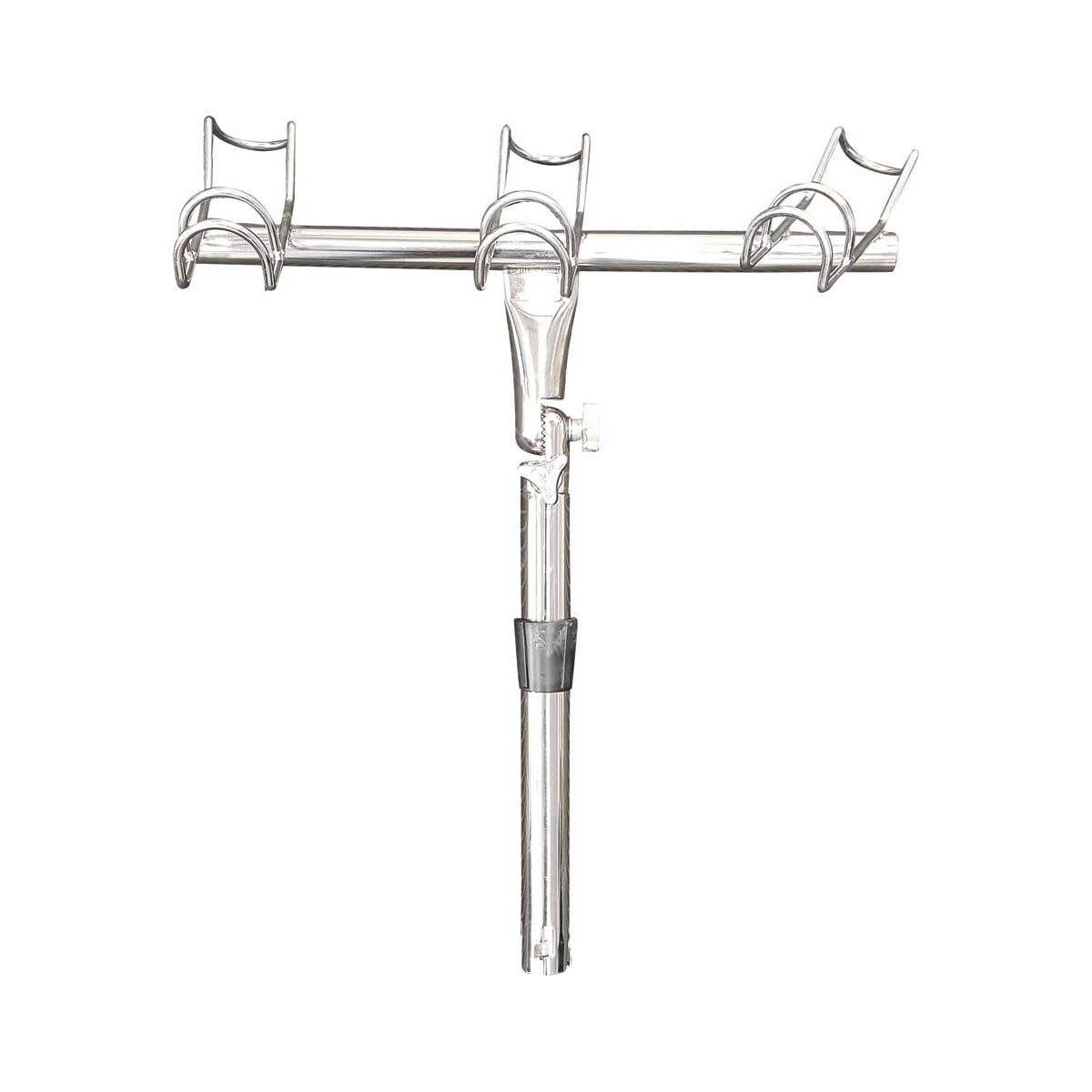 2 Styles 4 Sizes Fishing Rod Stand Pole Holder Plug Insert Ground Portable  Stainless Steel Tools Tackle Support Telescopic Rack