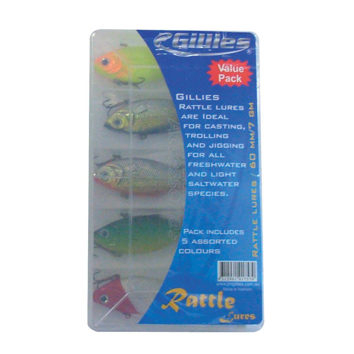 Jarvis Walker Bass Lure 60mm 5 Pack