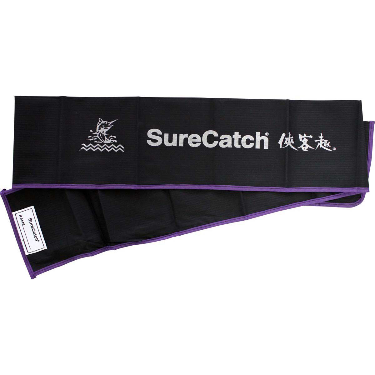 SureCatch Deluxe Cloth Rod Bag Suitable for 7' 2 Piece Rods Black