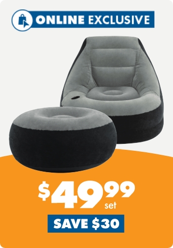 Intex Inflatable Lounger & Ottoman Set