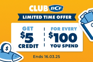 Get $5 credit for every $100 you spend!