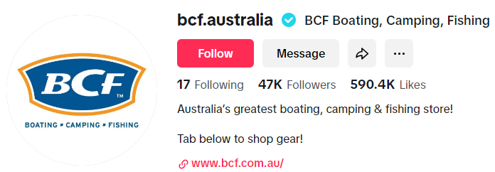 BCF TikTok Account