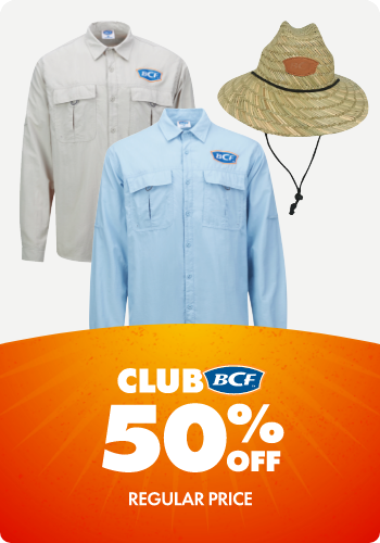 BCF Fishing Jerseys, Shirts & Straw Hats